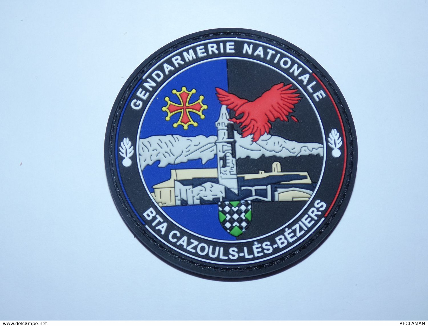 ECUSSON RONDACHE De Collection GENDARMERIE PVC 3D BTA CAZOULS LES BEZIERS - Police & Gendarmerie