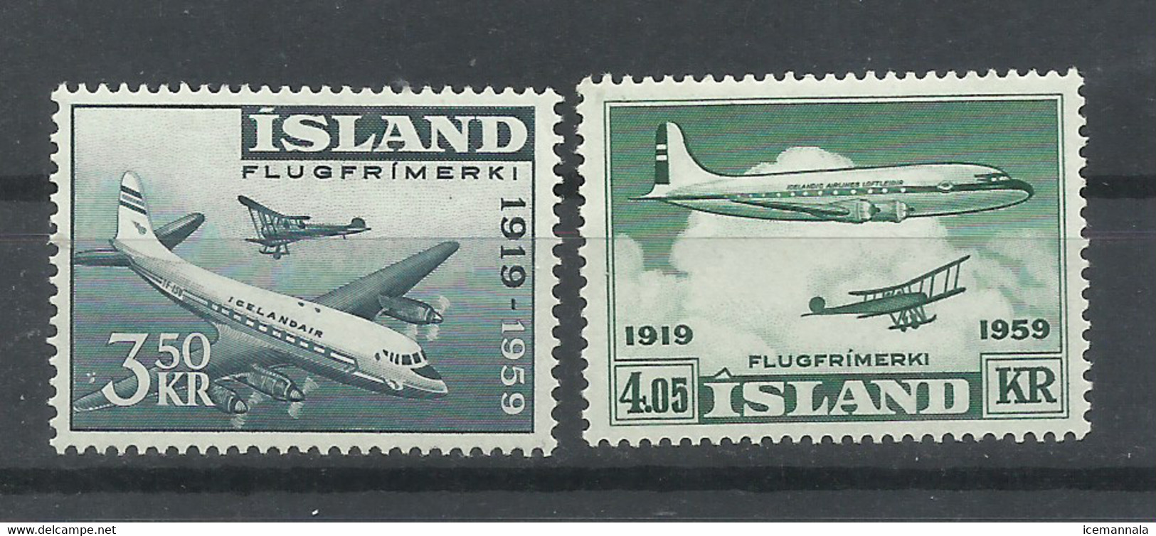 ISLANDIA   YVERT  AEREO  30/31   MNH  ** - Poste Aérienne