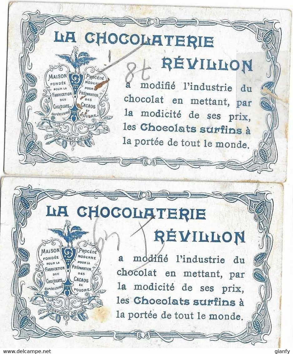 2 CHROMO CHOCOLAT REVILLON 1900 - Revillon