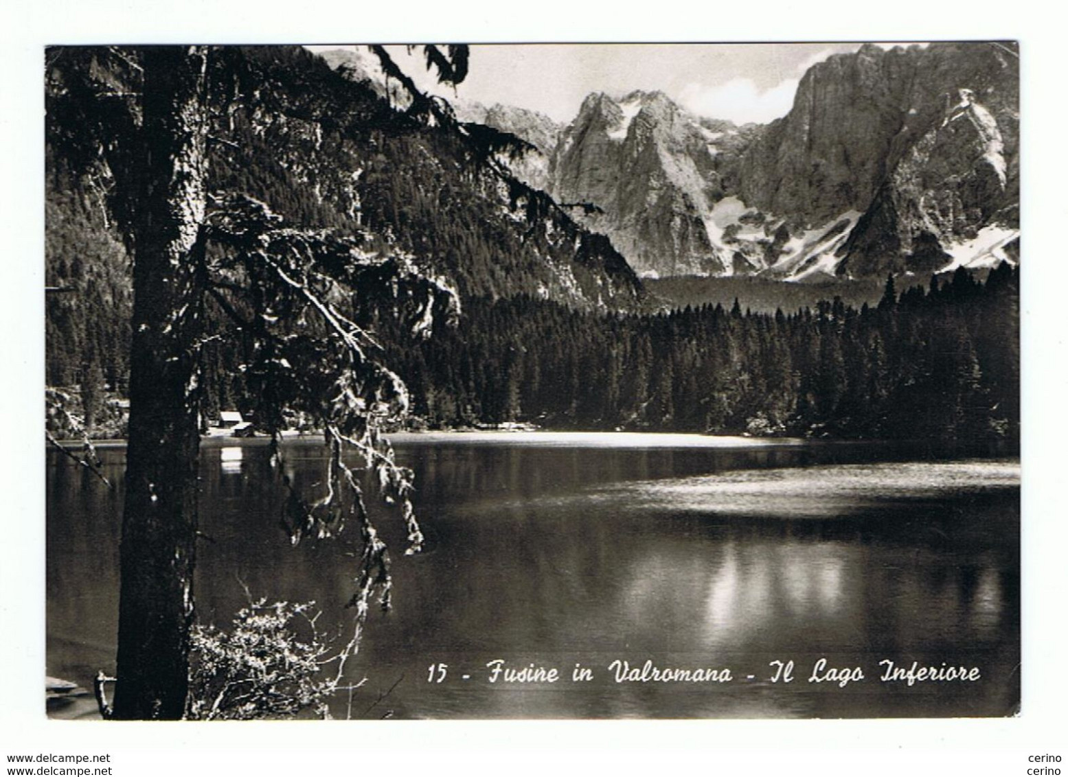 FUSINE  IN  VALROMANA (UD):  IL  LAGO  INFERIORE  -  FOTO  -  FG - Châteaux D'eau & éoliennes