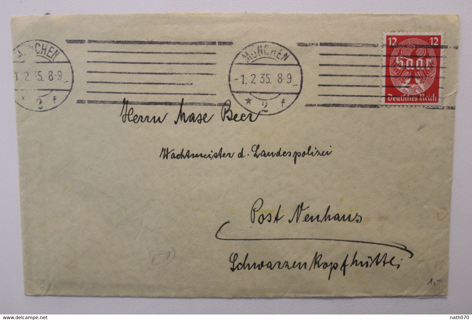 1935 Deutsches Dt Reich Cover Suède Mi 545 Saar Oblit Mécanique Méchanische - Storia Postale