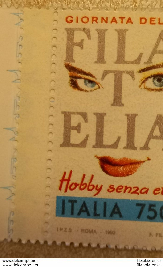 1992 - Italia Libretto 13A Giornata Filatelia - Dentell. 14.25x14 - Varietà Punto Sulla F  ---- - Postzegelboekjes