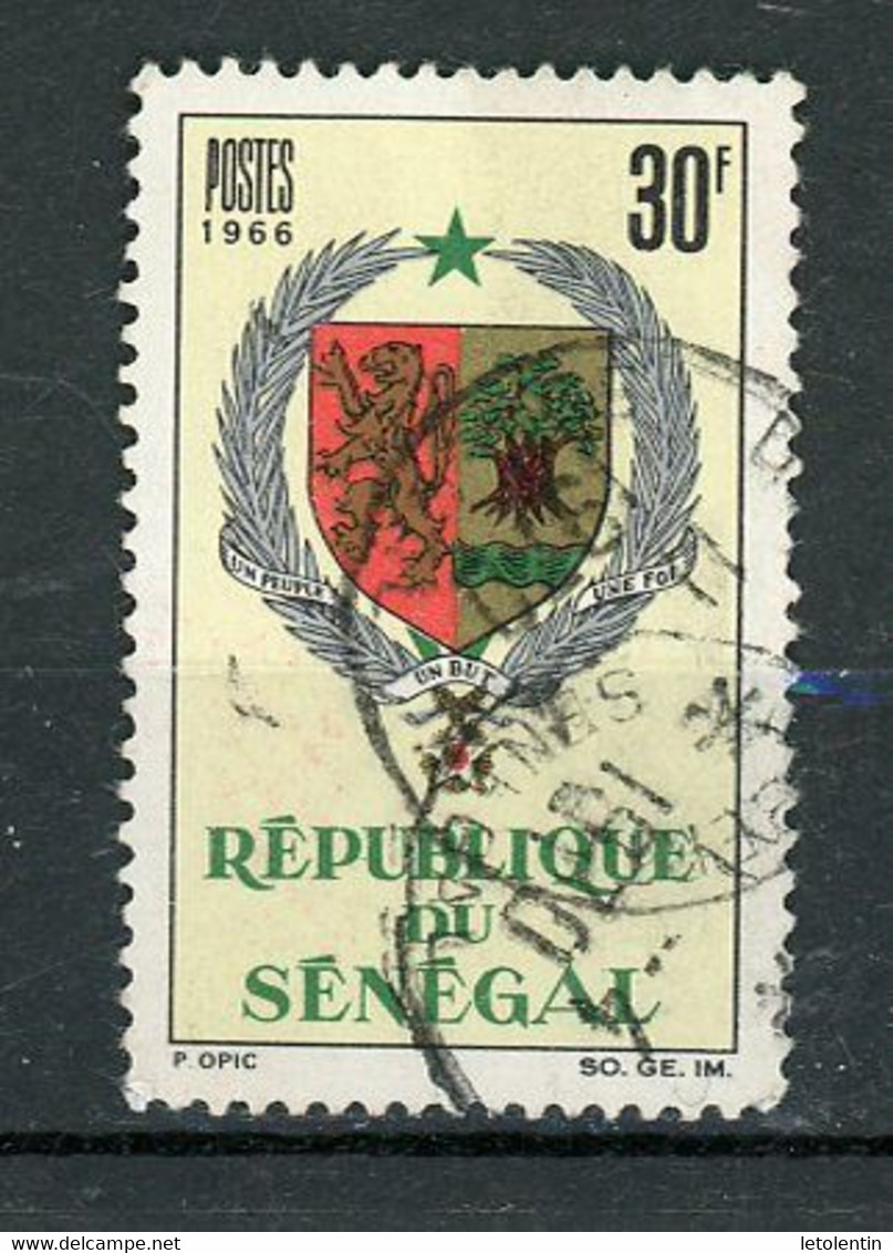 SENEGAL - ARMOIRIES - N° Yvert 279 Obli. - Sénégal (1960-...)