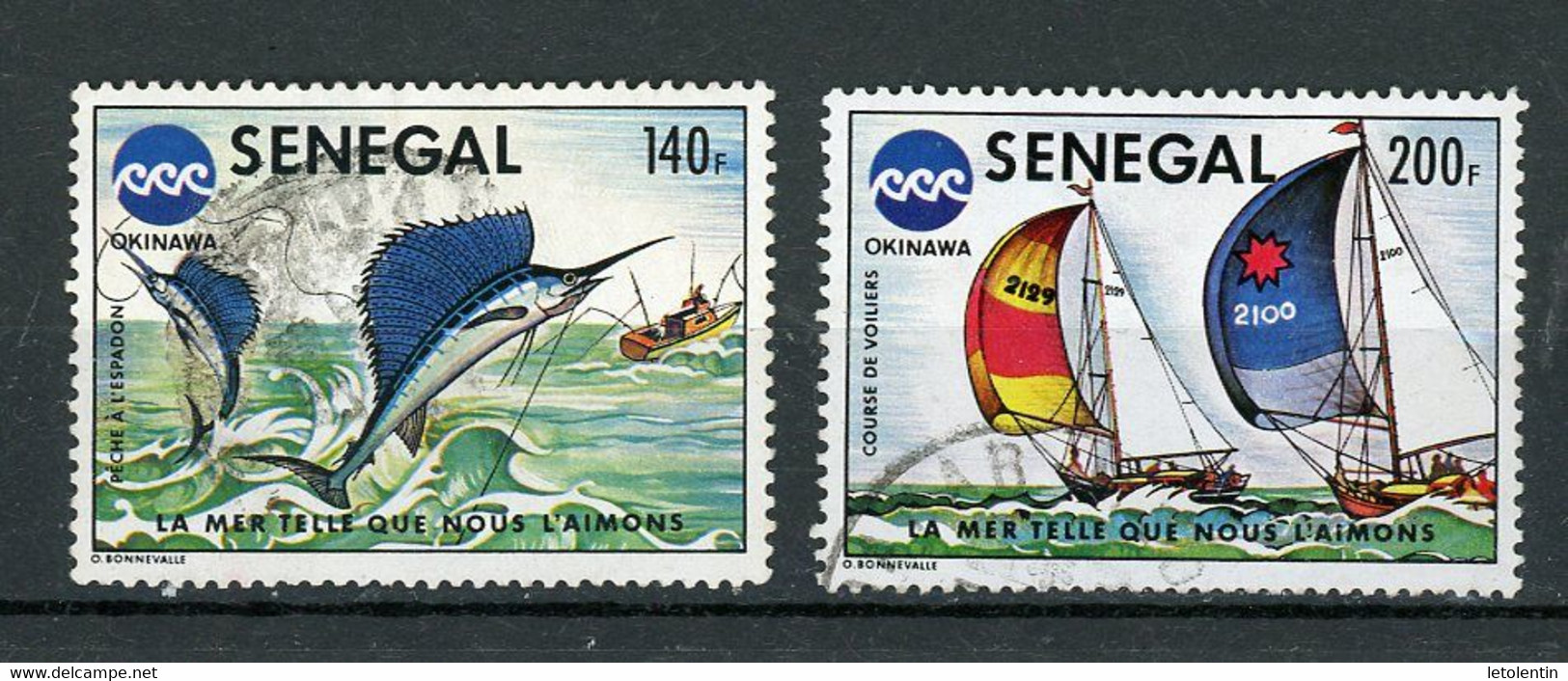 SENEGAL - EXPO OKINAWA - N° Yvert 421+422 Obli. - Sénégal (1960-...)