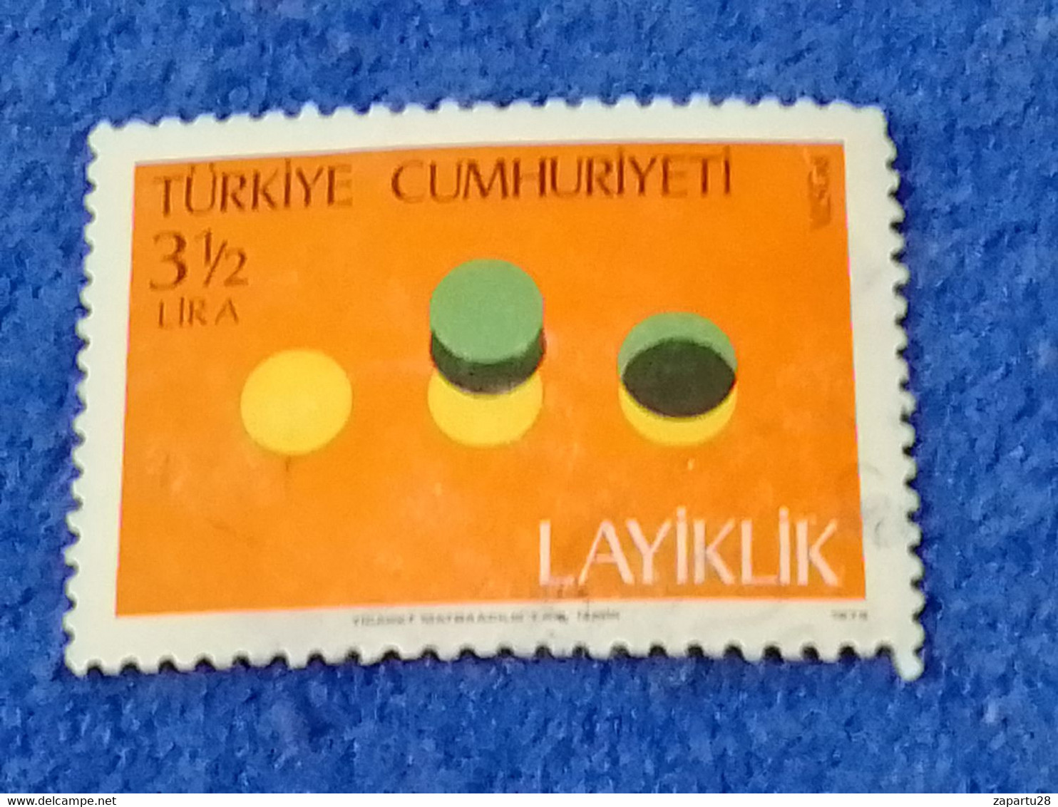 TÜRKEY--1980-90 -   3.50L   DAMGALI - Used Stamps