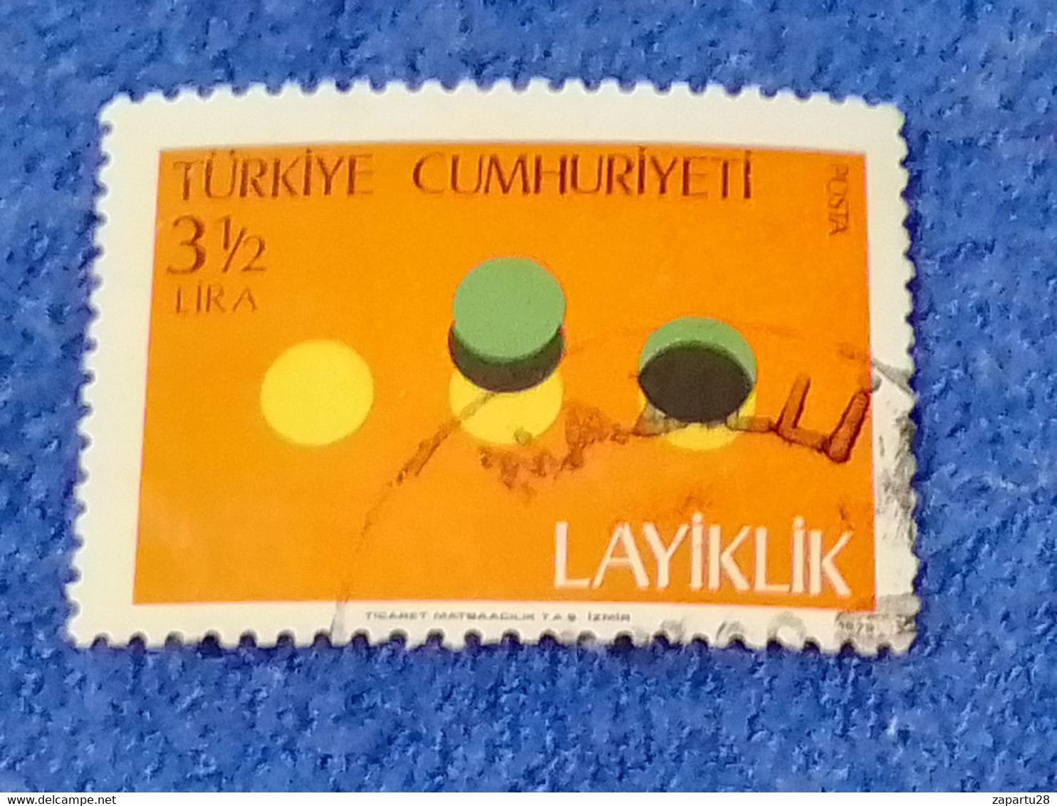 TÜRKEY--1980-90 -   3.50L   DAMGALI - Used Stamps