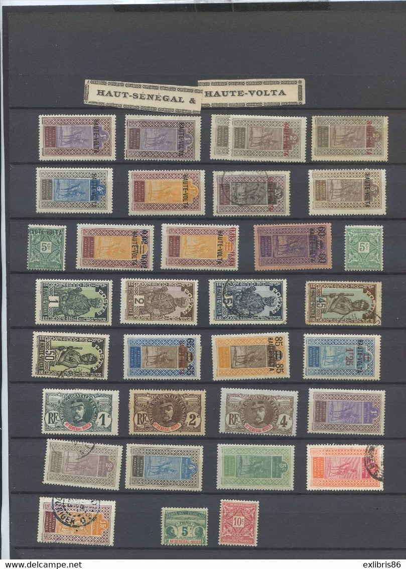 140223    COLONIES FRANCE HAUT SENEGAL ET HAUTE VOLTA - Used Stamps