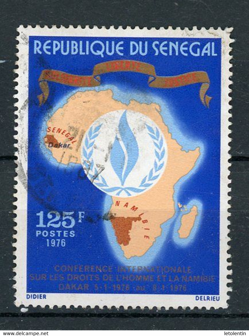 SENEGAL - DROITS DE L'HOMME - N° Yvert 420 Obli. - Sénégal (1960-...)