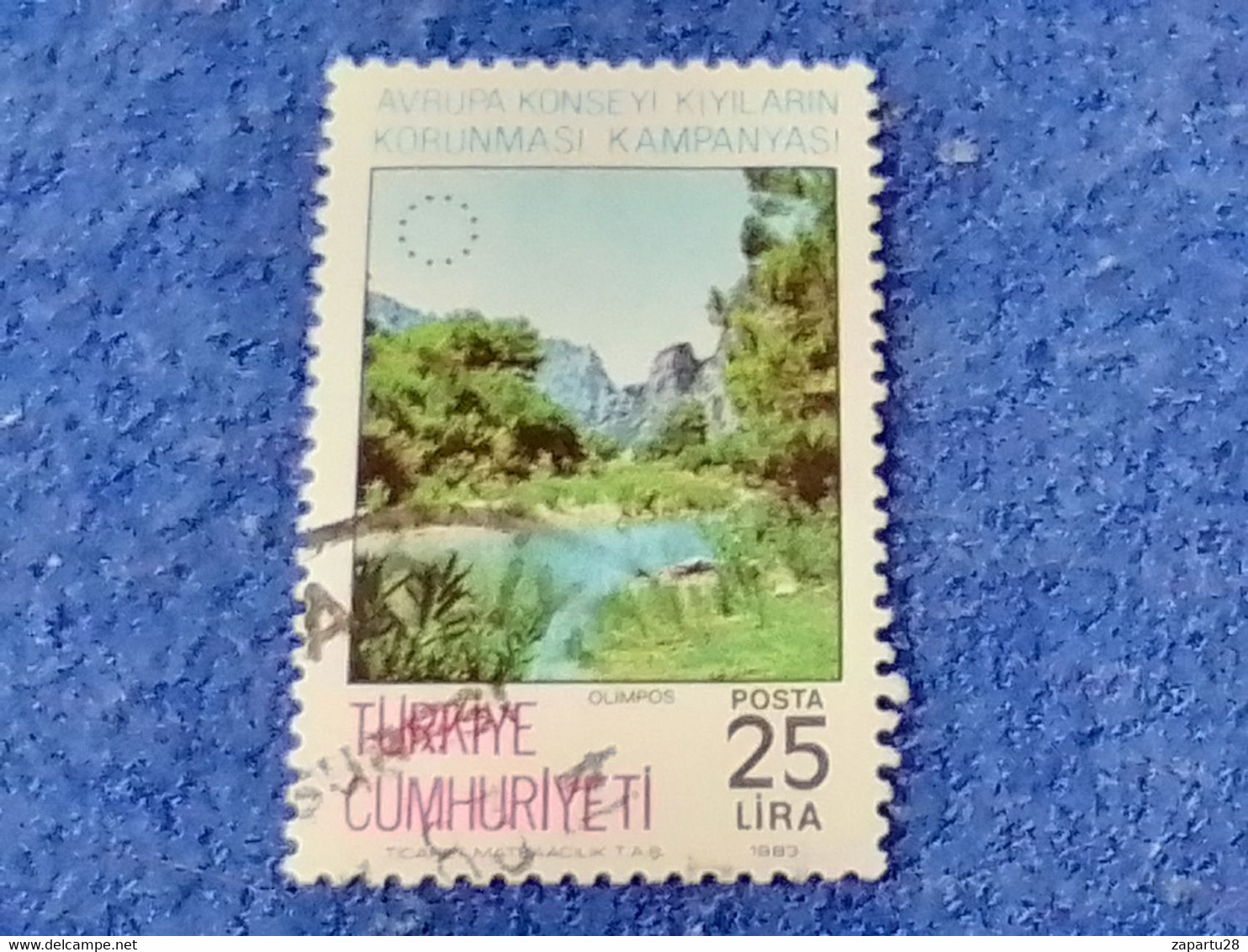 TÜRKEY--1980-90 -    25L   DAMGALI - Used Stamps