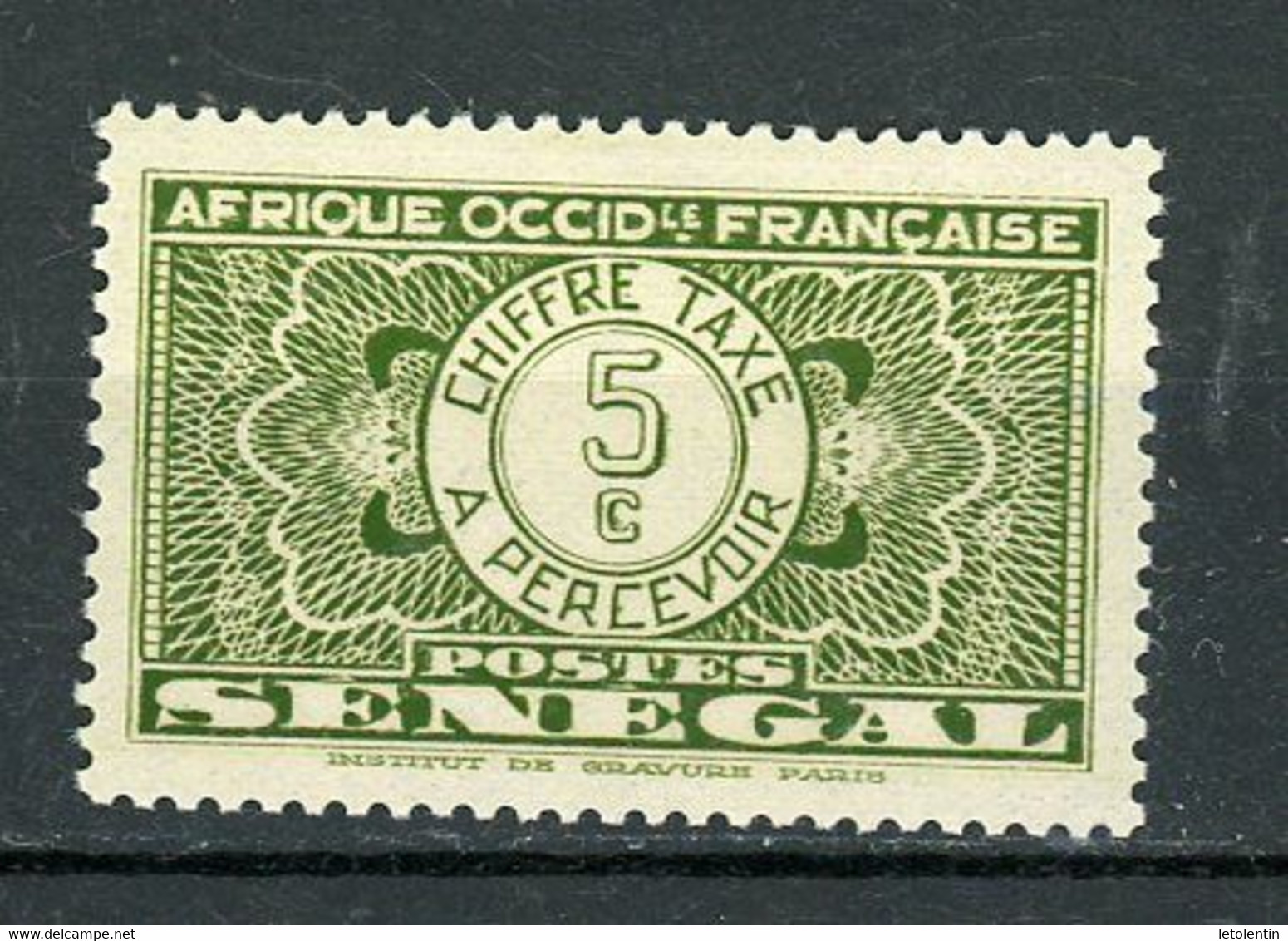 SENEGAL (RF) - TIMBRE TAXE N° Yt 22 ** - Postage Due