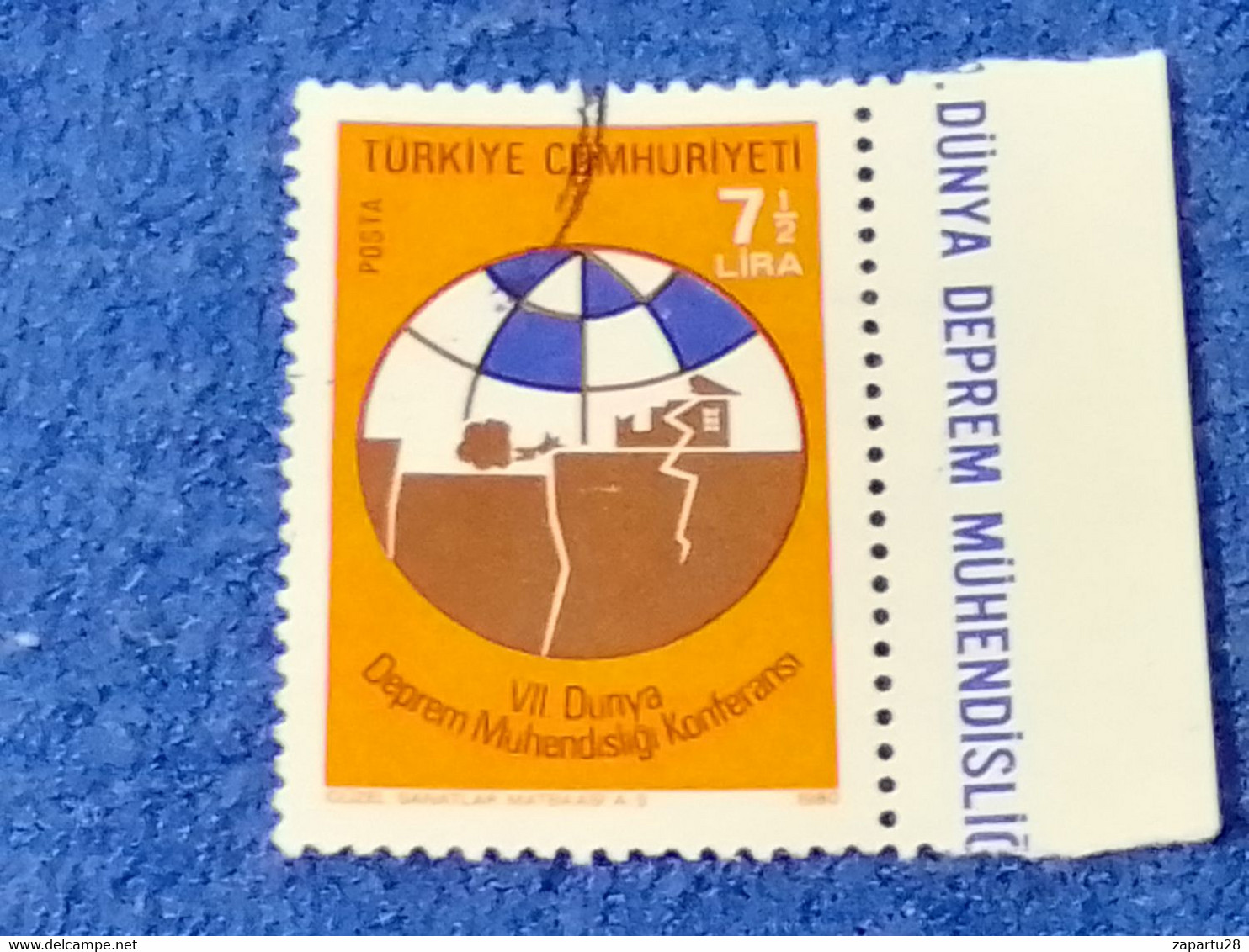 TÜRKEY--1980-90 -    7.50L   DAMGALI - Used Stamps