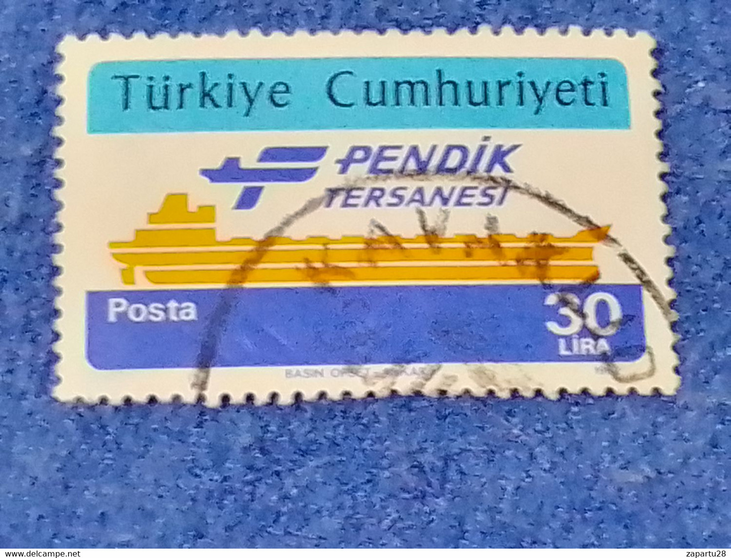 TÜRKEY--1980-90 -   30L   DAMGALI - Used Stamps