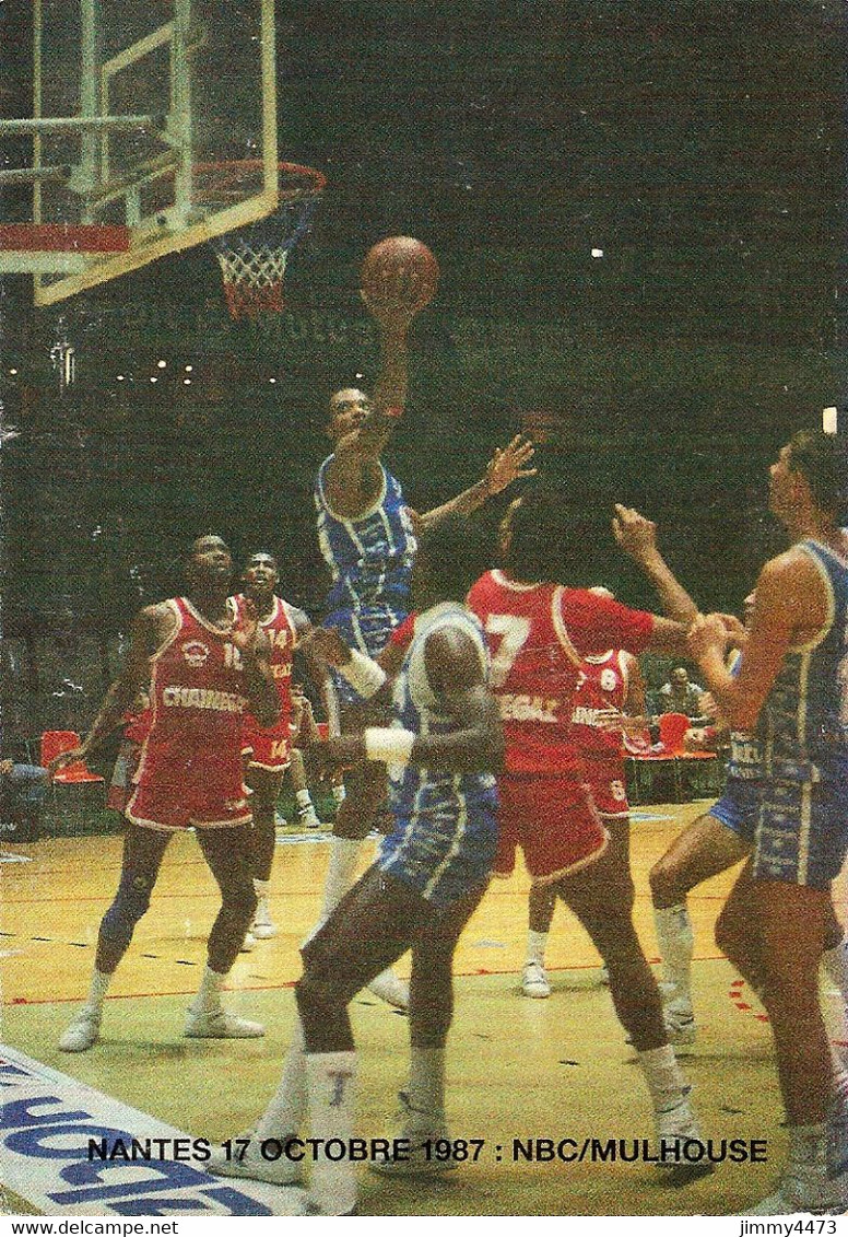 CPM - NANTES 17 Octobre 1987 - NBC / MULHOUSE - Match De Basket Division Nationale 1 - Basket-ball