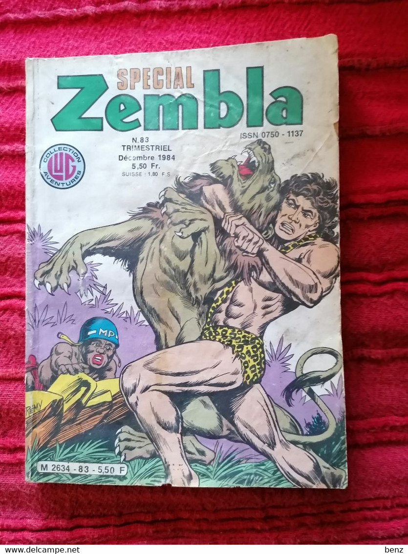 SPECIAL ZEMBLA N°83 DECEMBRE 1984 EDITION LUG ETAT MOYEN SALISSURES SUR COUVERTURE - Zembla