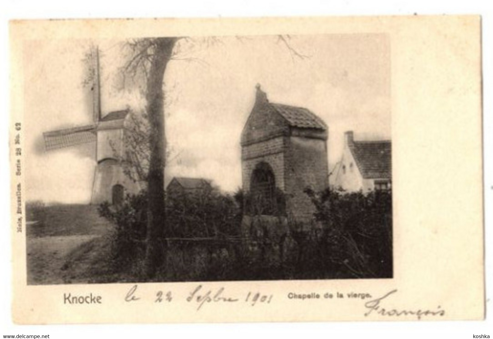 KNOKKE -  Knocke - Chapelle De La Vierge - Verzonden In 1901 - Uitgave Nels  Serie 28 No 62 - Knokke