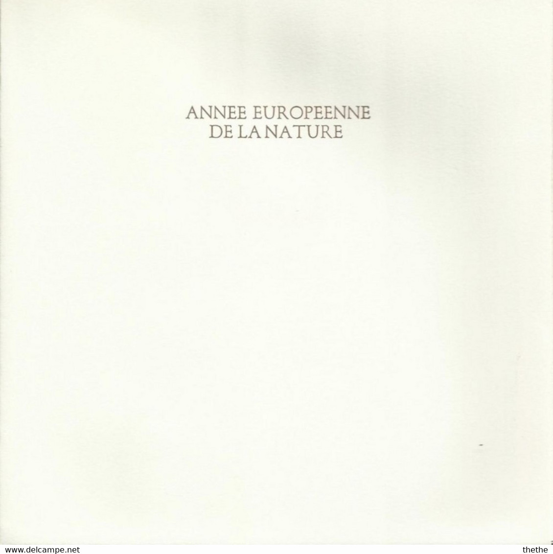 ANNEE EUROPEENNE DE LA NATURE - Used Stamps