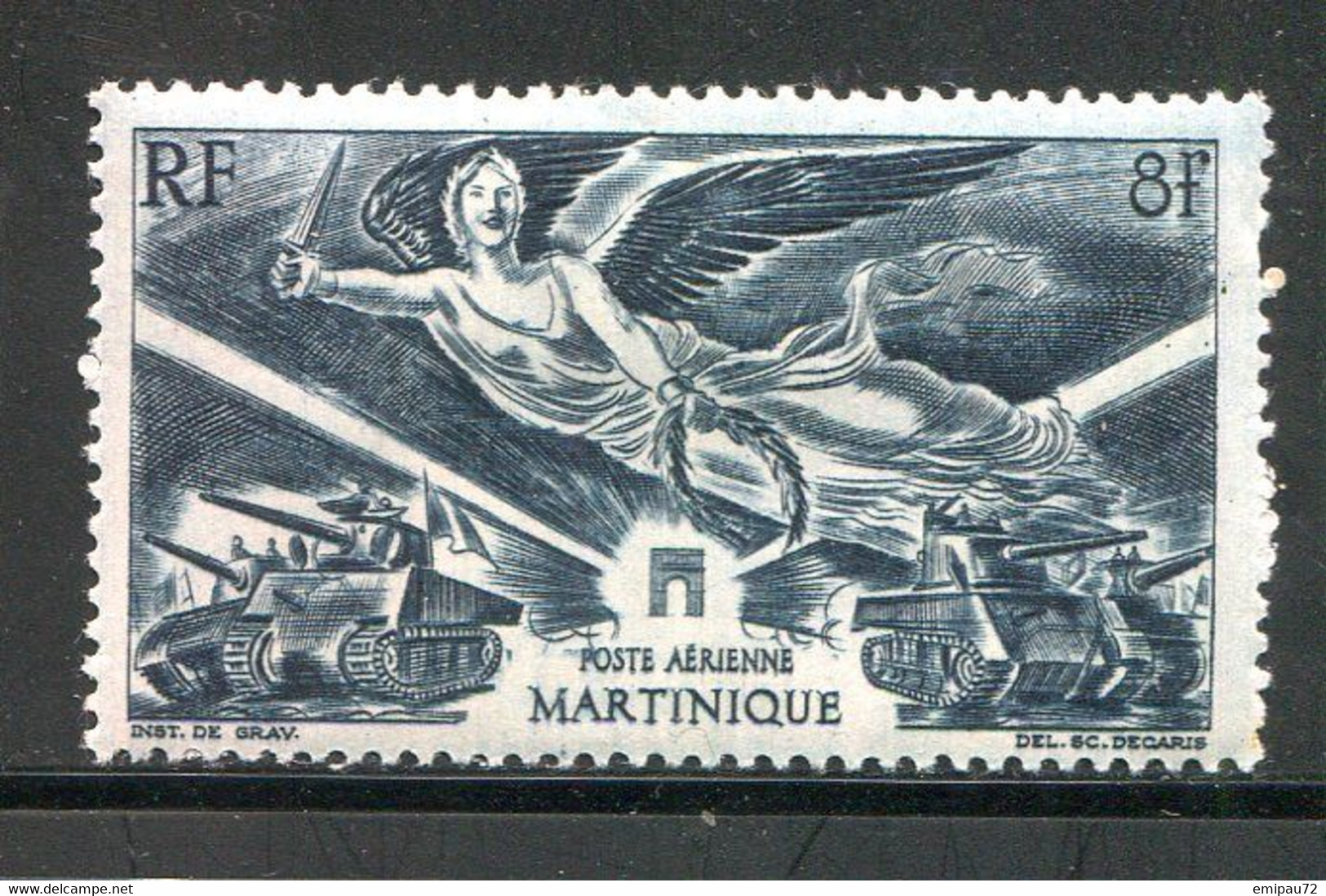 MARTINIQUE- P.A Y&T N°6- Neuf Avec Charnière * - Airmail