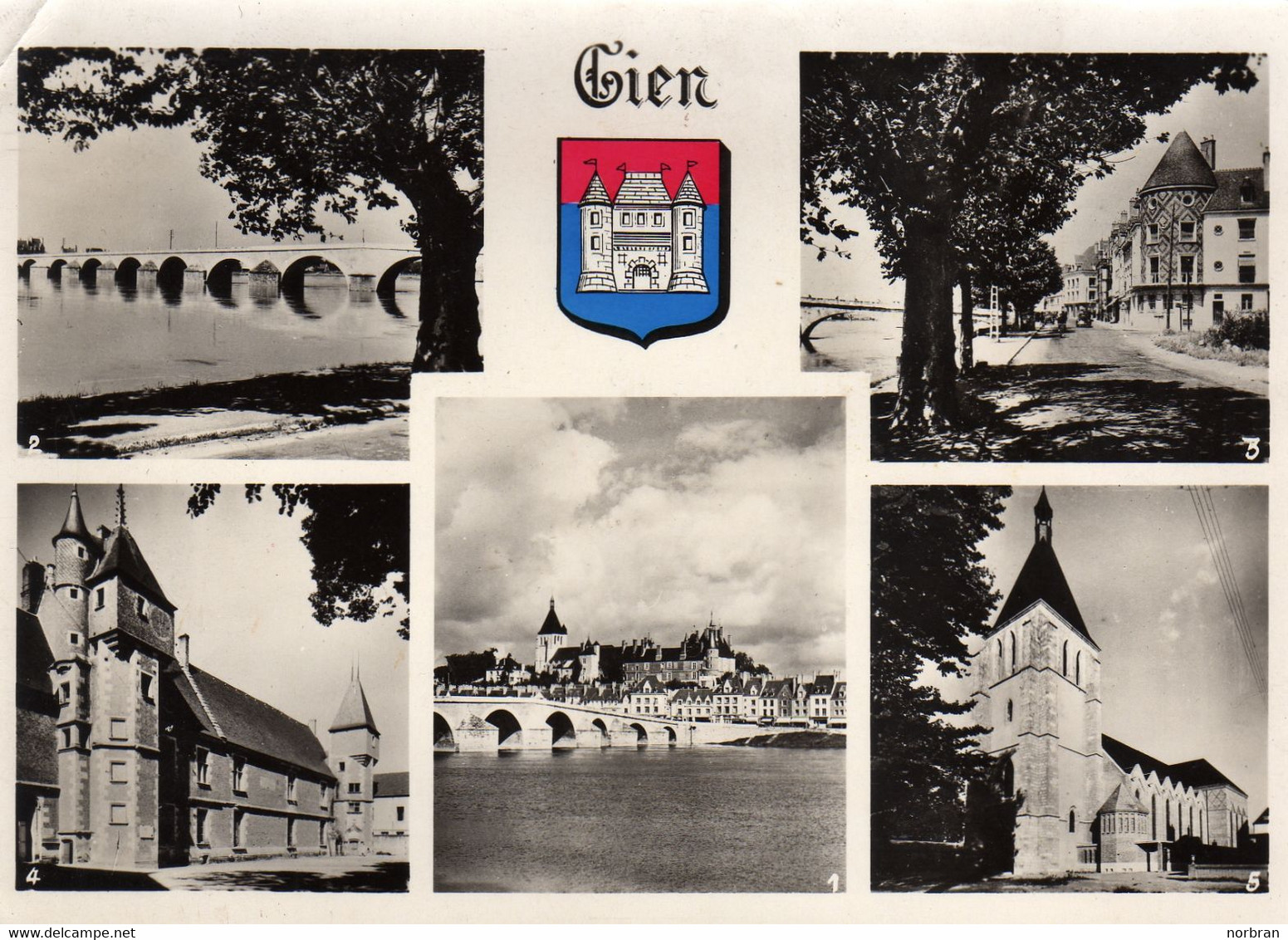 GIEN - Loiret - 45 - 2 CARTES - Gien