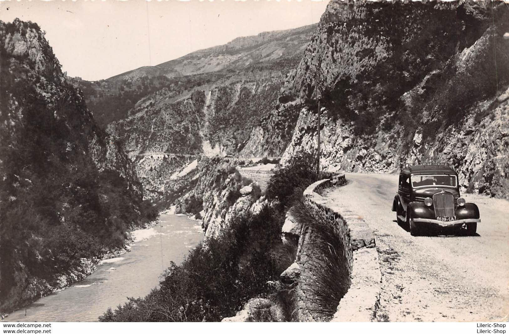 [04] LES GORGES PITTORESQUES DU VERDON -LA ROUTE VERS ROUGON AUTOMOBILE VIVAQUATRE CPSM PF ± 1960 - Other & Unclassified