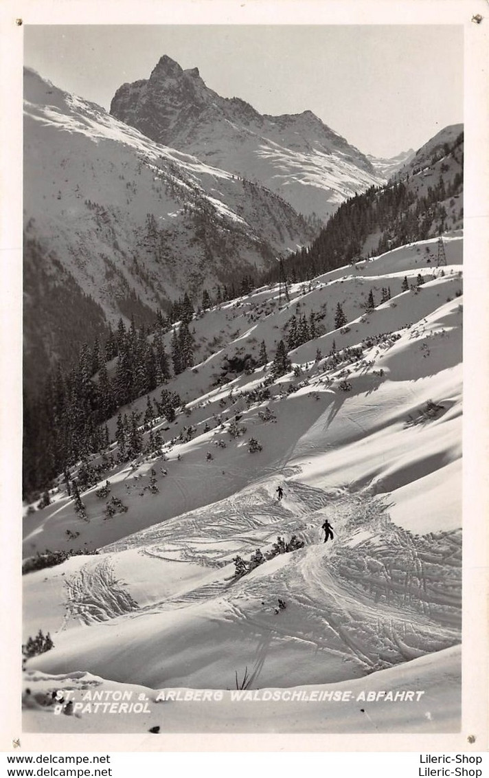 ÖSTERREICH TYROL -ST ANTON AM ARLBERG WALDSCHLEIHSE ABFAHRTPATTERIOL CPSM ± 1960 - St. Anton Am Arlberg