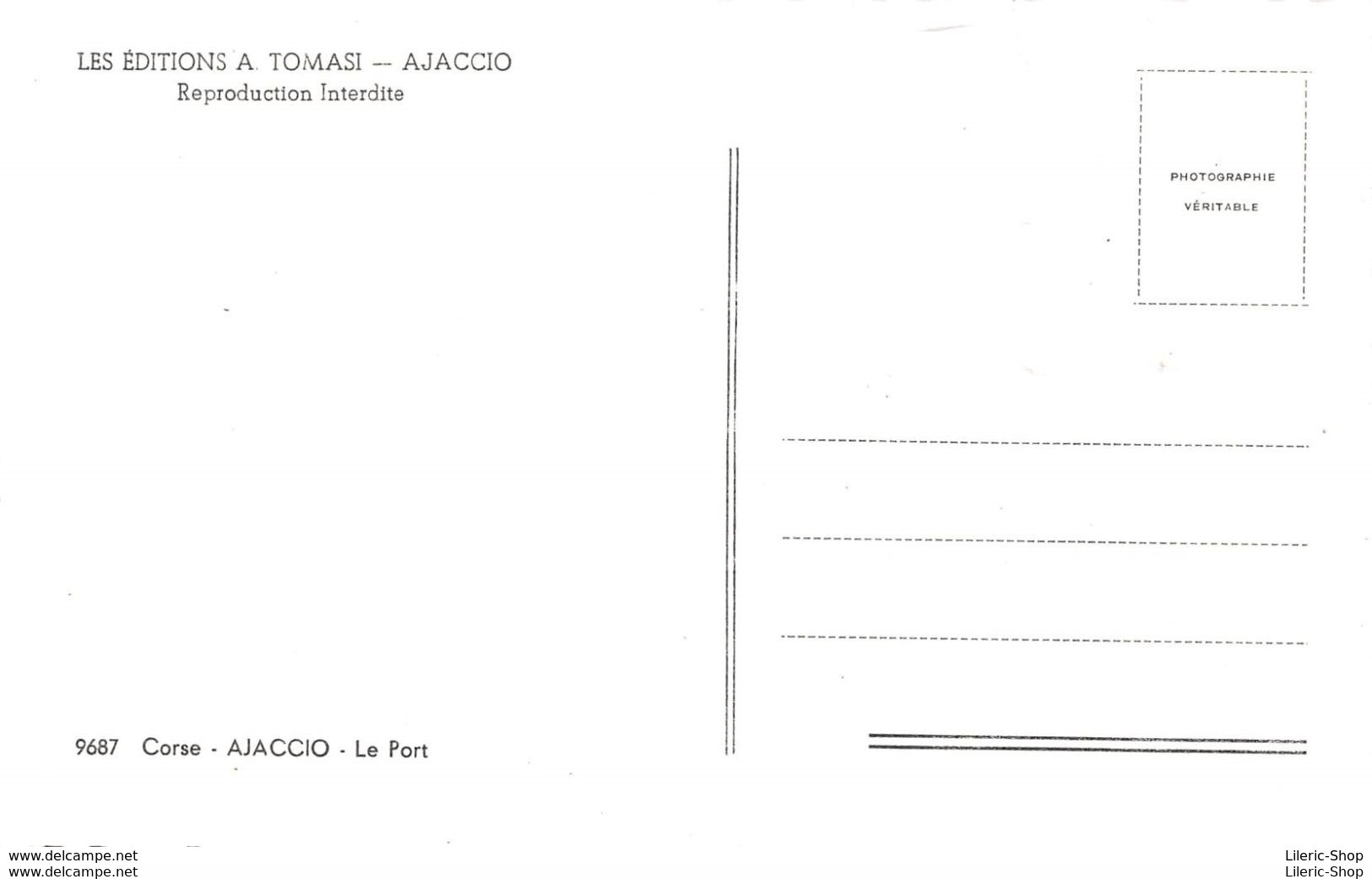 [2A] AJACCIO - LE PORT ÉDITIONS TOMASI - CPSM PF Dentelée ± 1960 - Ajaccio