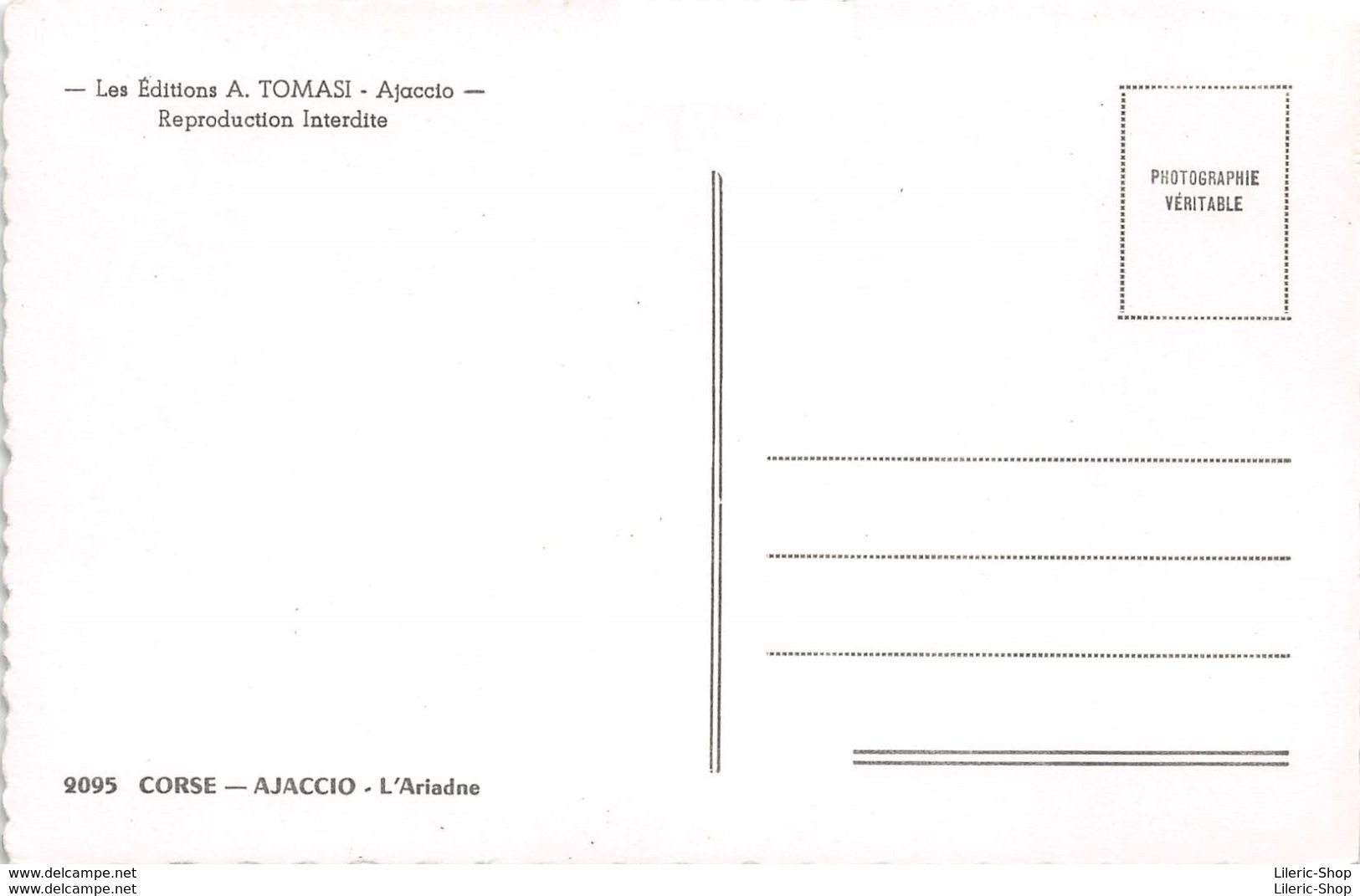 [2A] AJACCIO L'ARIADNE - ÉDITIONS TOMASI - CPSM PF ± 1960 - Ajaccio