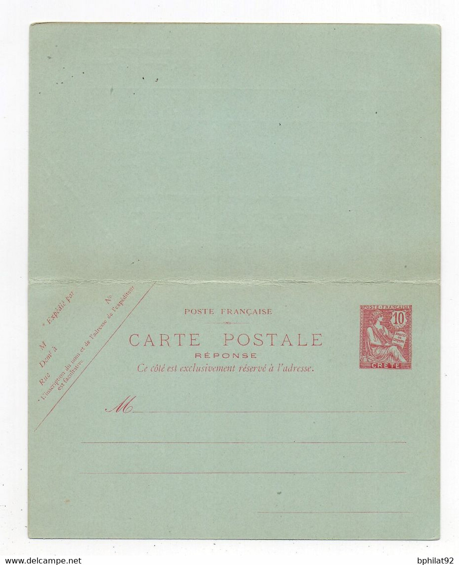 !!! CRETE, ENTIER POSTAL CP2 NEUF - Sonstige & Ohne Zuordnung