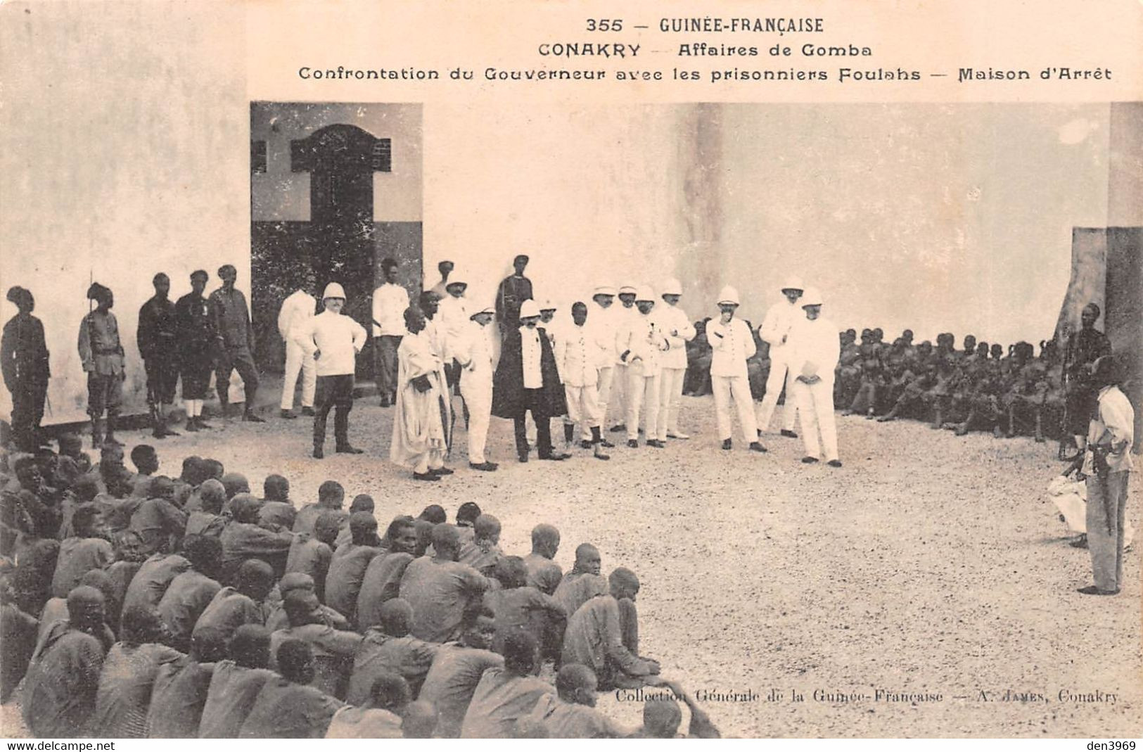 Afrique - GUINEE Française - Conakry - Affaires De Gomba - Confrontation Du Gouverneur Avec Les Prisonniers Foulahs - Guinée Française