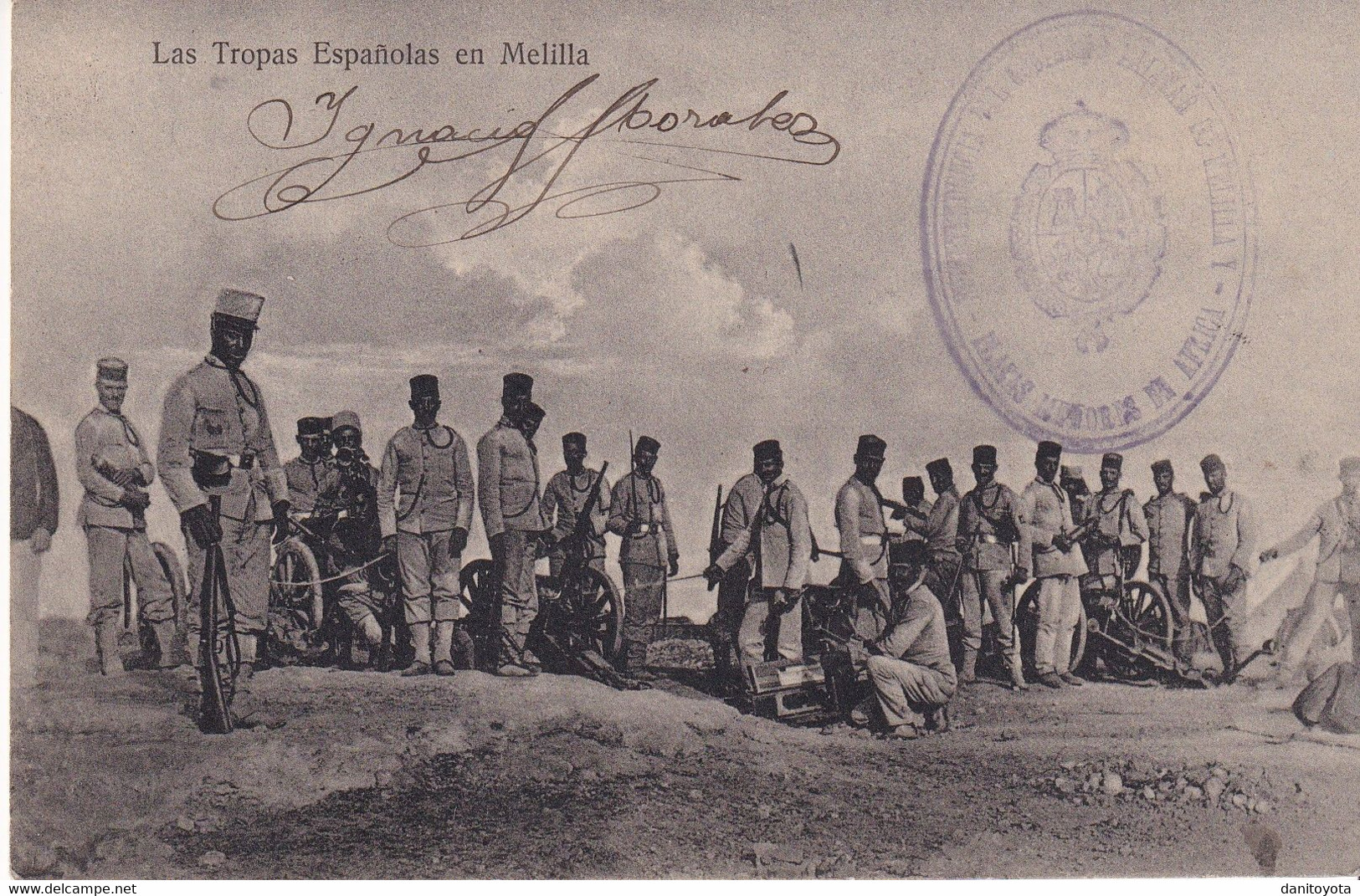 España. Melilla A Madrid. Postal Circulada Con Franquicia Militar - Melilla