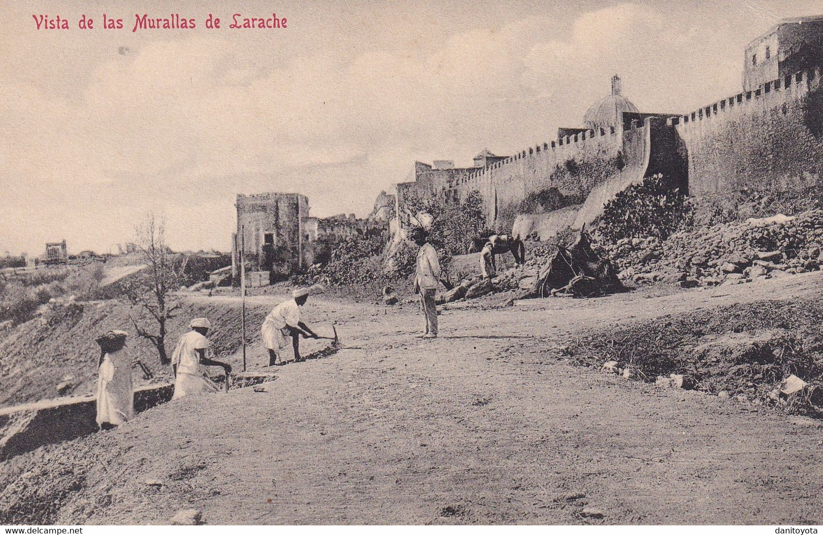 1914. Larache A Sevilla. Postal Circulada Con Franquicia Militar - Melilla