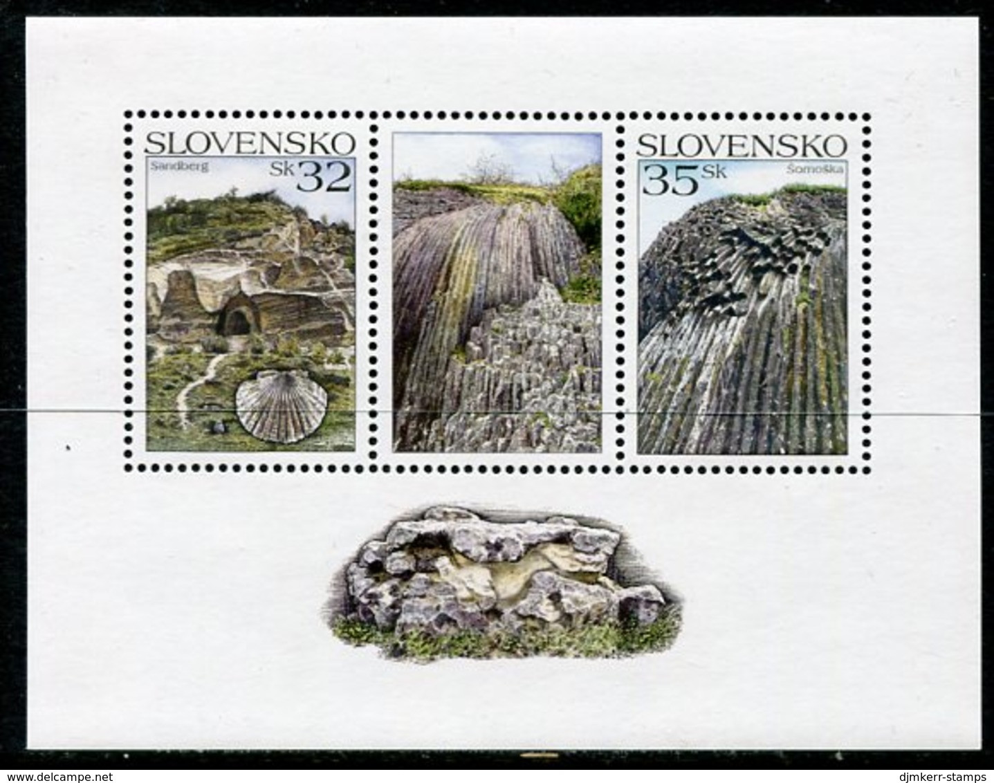 SLOVAKIA 2006 Geological Sites Block MNH / **.  Michel Block 25 - Neufs