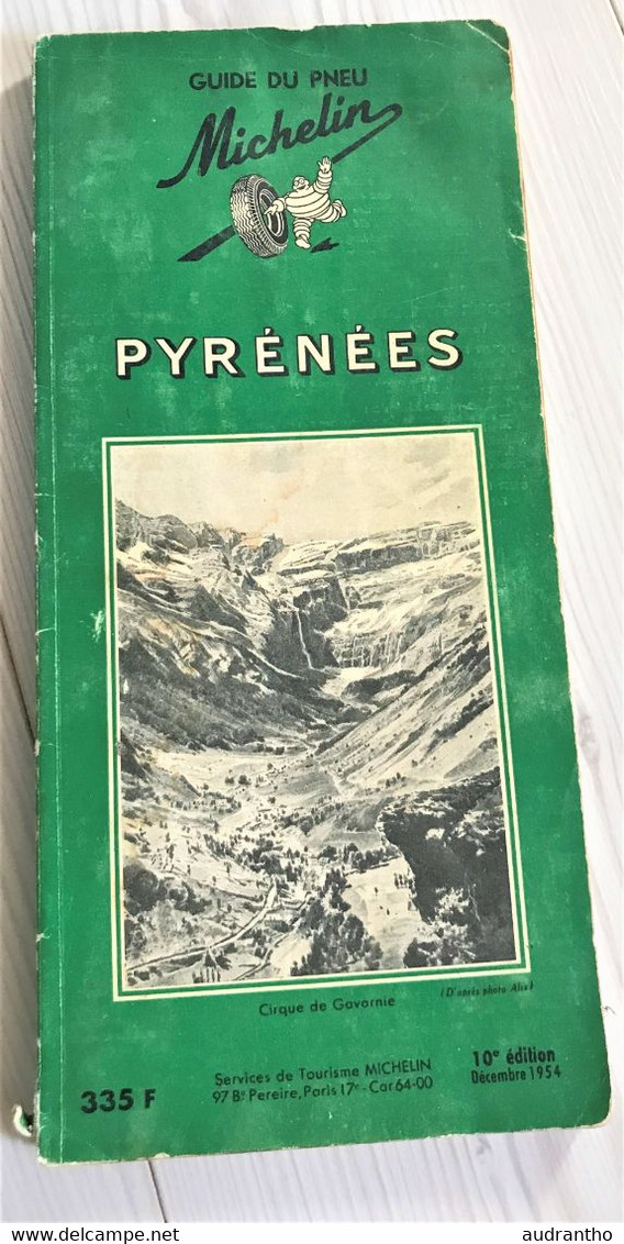 Ancien Guide Michelin Pyrénnées 1954 - Michelin (guides)
