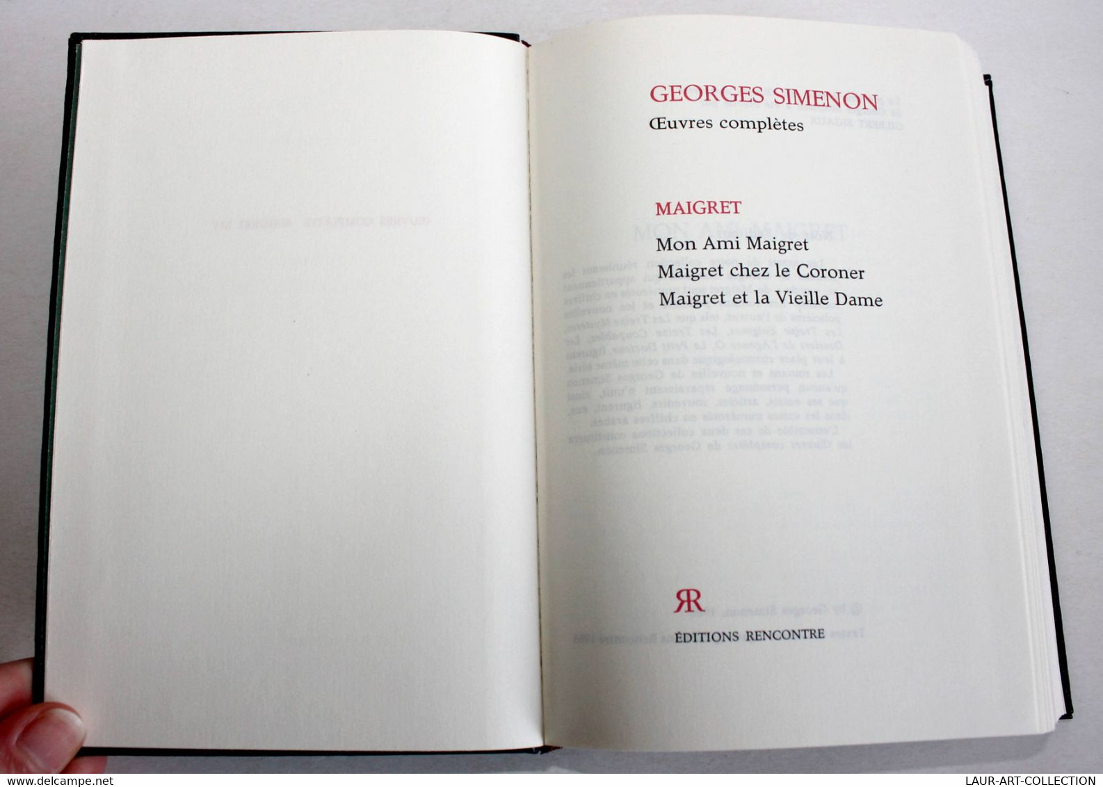 GEORGES SIMENON - OEUVRES COMPLETES - MAIGRET N°XIV MON AMI MAIGRET CHEZ CORONER / ANCIEN LIVRE DE COLLECTION (2301.241) - Simenon