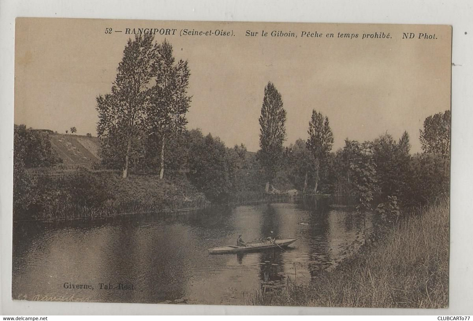 Gargenville (78) : Barque Pendant La Pêche En Temps Prohibé Hameau De Rangiport En 1910 (animé) PF. - Gargenville