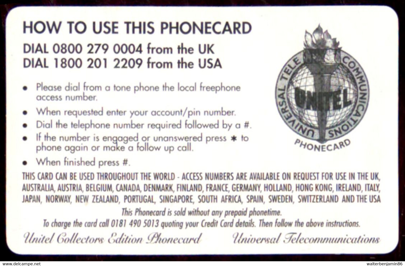 SCHEDA PHONECARD U.K. UNITEL STEAM LOCOMOTIVES FLYING SCOTSMAN  WITHOUT UT NUMBER - [10] Sammlungen
