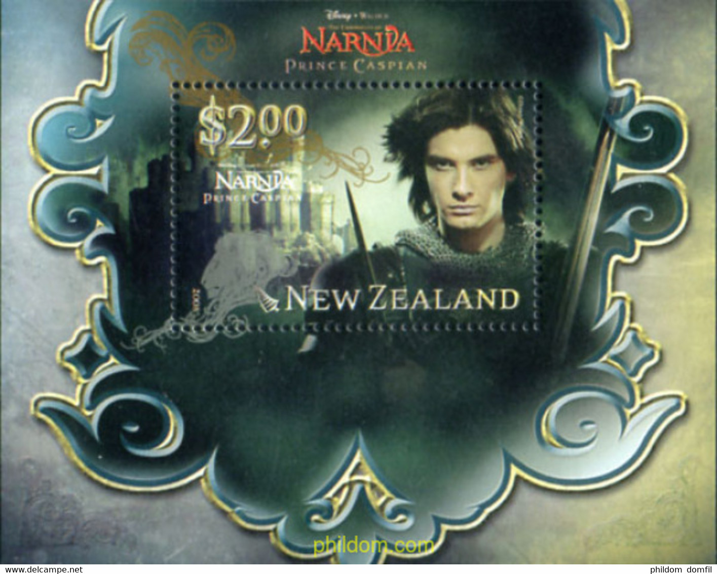 695950 MNH NUEVA ZELANDA 2008 LAS CRONICAS DE NARNIA - Variétés Et Curiosités