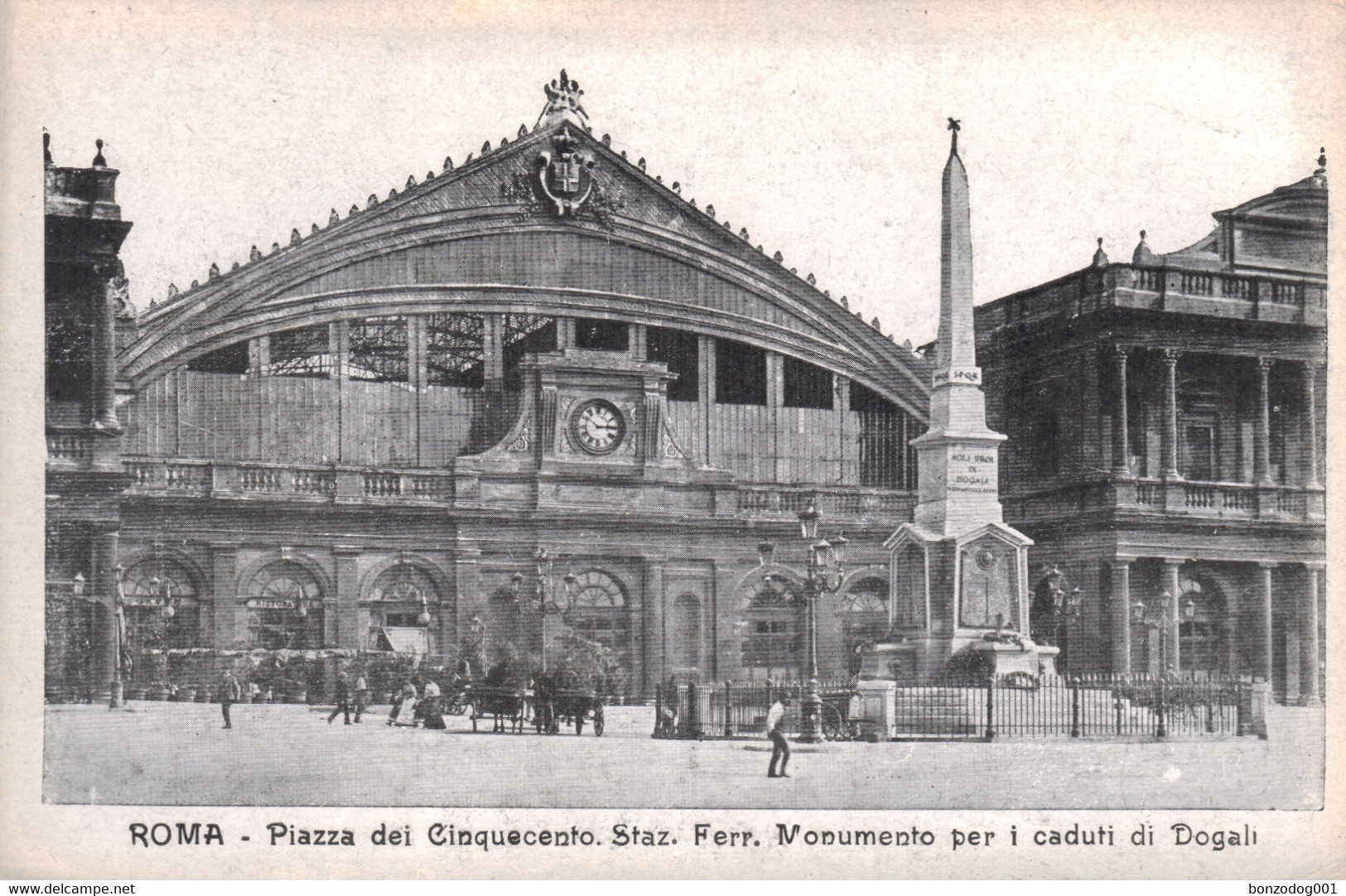 Piazza Dei Cinquecento, Railway Station, Dogali Monument, Rome Unposted - Stazione Termini