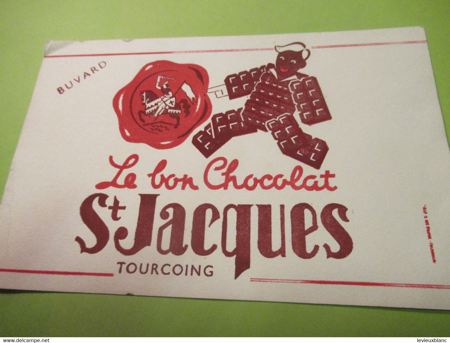 Buvard Ancien/CHOCOLAT SAINT-JACQUES /Le Bon Chocolat St-Jacques /Vers 1955-1965   BUV623 - Kakao & Schokolade