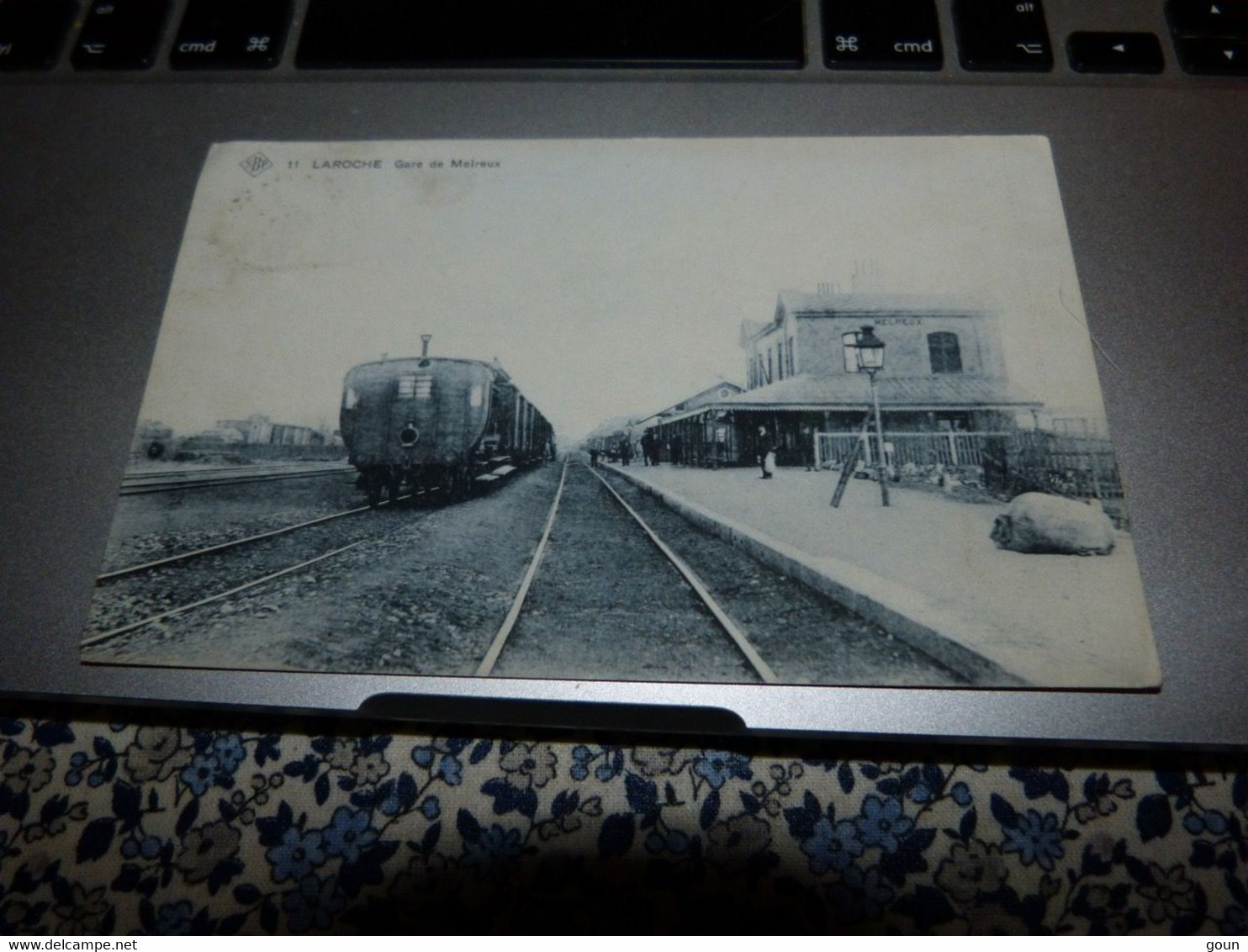 Rare Cpa  Laroche Gare De Melreux - Train - Hotton