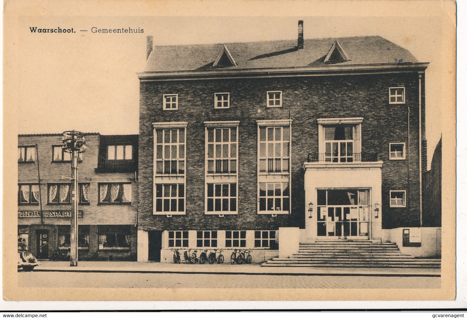 WAARSCHOOT  GEMEENTEHUIS              2 SCANS - Waarschoot