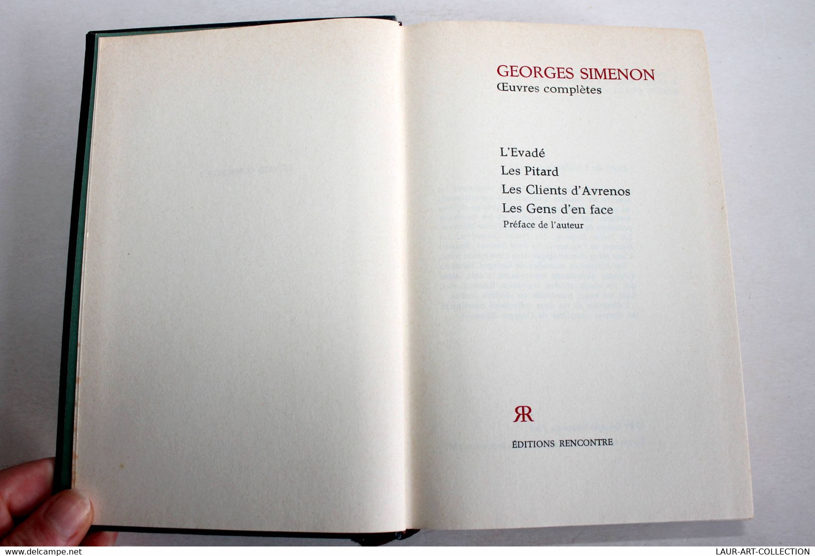 GEORGES SIMENON - OEUVRES COMPLETES - N°2 L'EVADE, LES PITARD, CLIENTS D'AVRENOS / ANCIEN LIVRE DE COLLECTION (2301.251) - Simenon