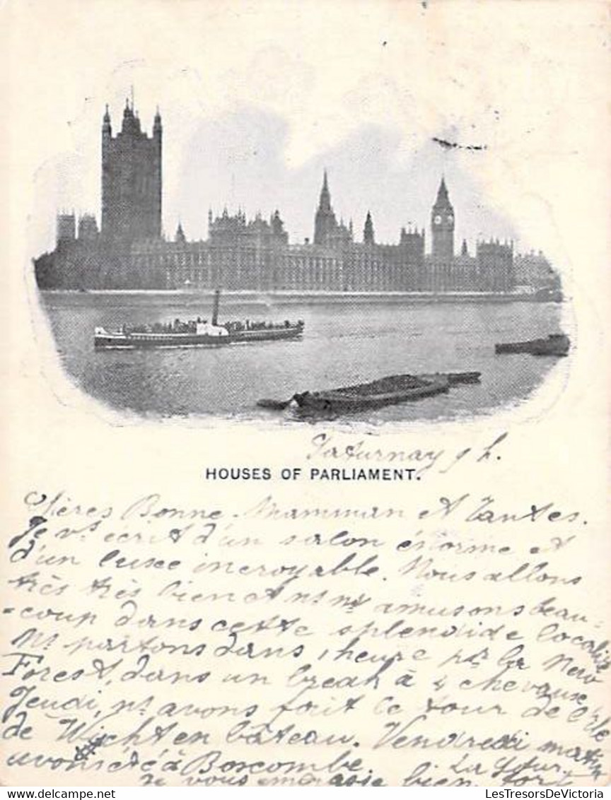 Angleterre - Lot De 4 Cartes Nuages - Oblitéré Boitsfort 1899 - Format 11.2/9 Cm - Carte Postale Ancienne - Other & Unclassified