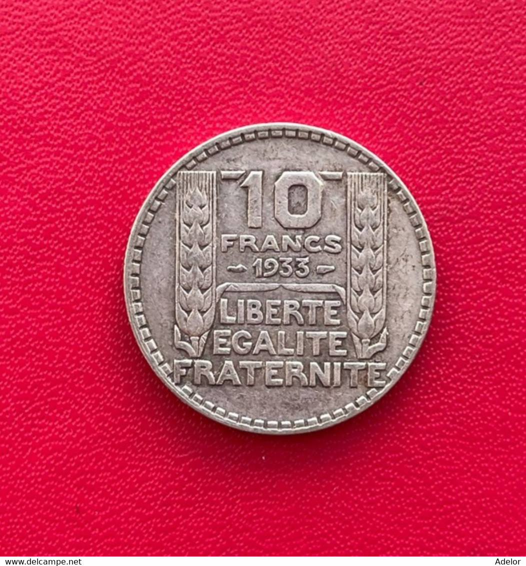 Belle Monnaie De 10 Francs 1933. Etat TB - 10 Francs