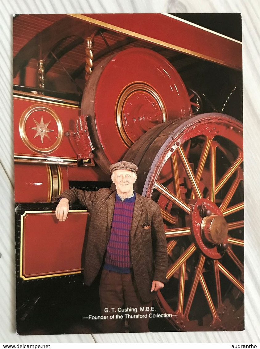 Steam At Thursdfordgeorge Cushing With Ian Starsmore éditions David & Charles 1982 Et CPA Fondateur Thursford Locomotive - Boeken Over Verzamelen