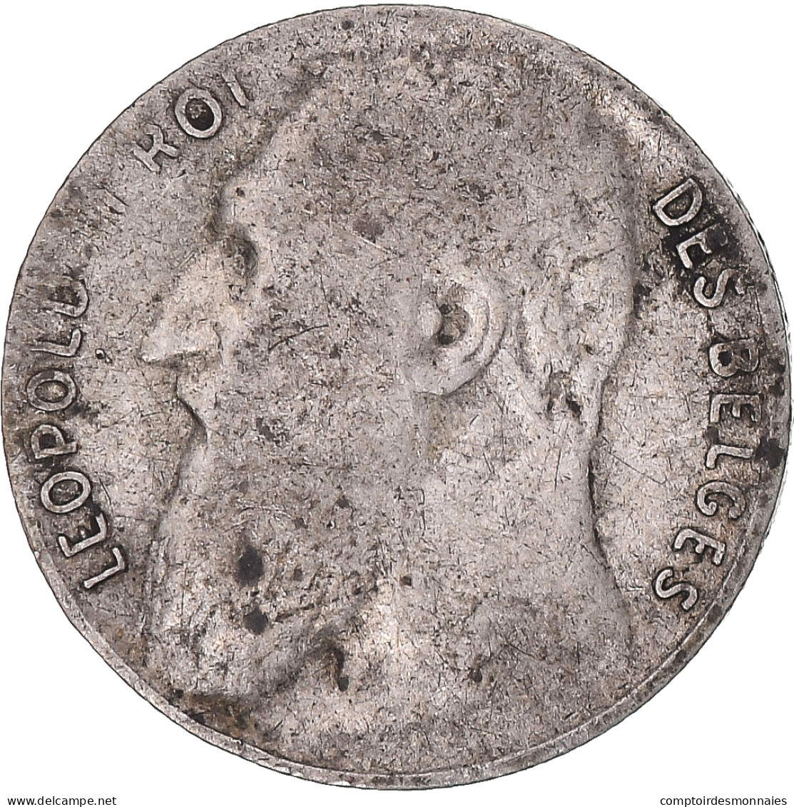 Monnaie, Belgique, Leopold II, 50 Centimes, 1901, Bruxelles, TB, Argent, KM:50 - 50 Cent