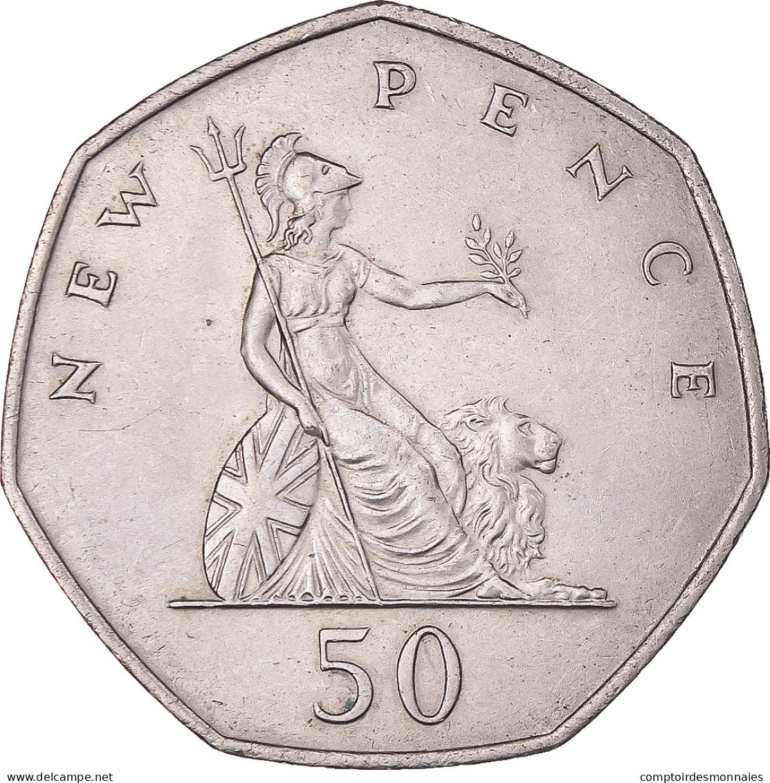 Monnaie, Grande-Bretagne, Elizabeth II, 50 New Pence, 1969, SUP+, Cupro-nickel - 50 Pence
