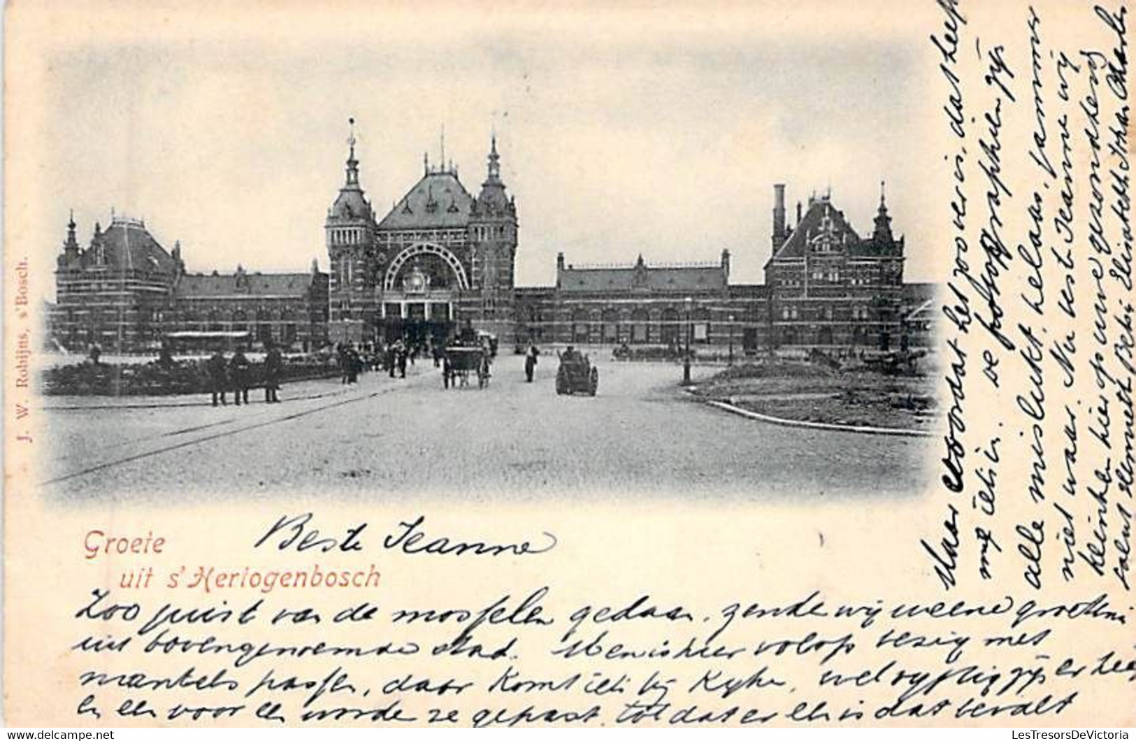 Pays Bas - Hertogenbosch - Précurseur - Edit. J.W. Robijn - Oblitéré 1898 - Carte Postale Ancienne - 's-Hertogenbosch