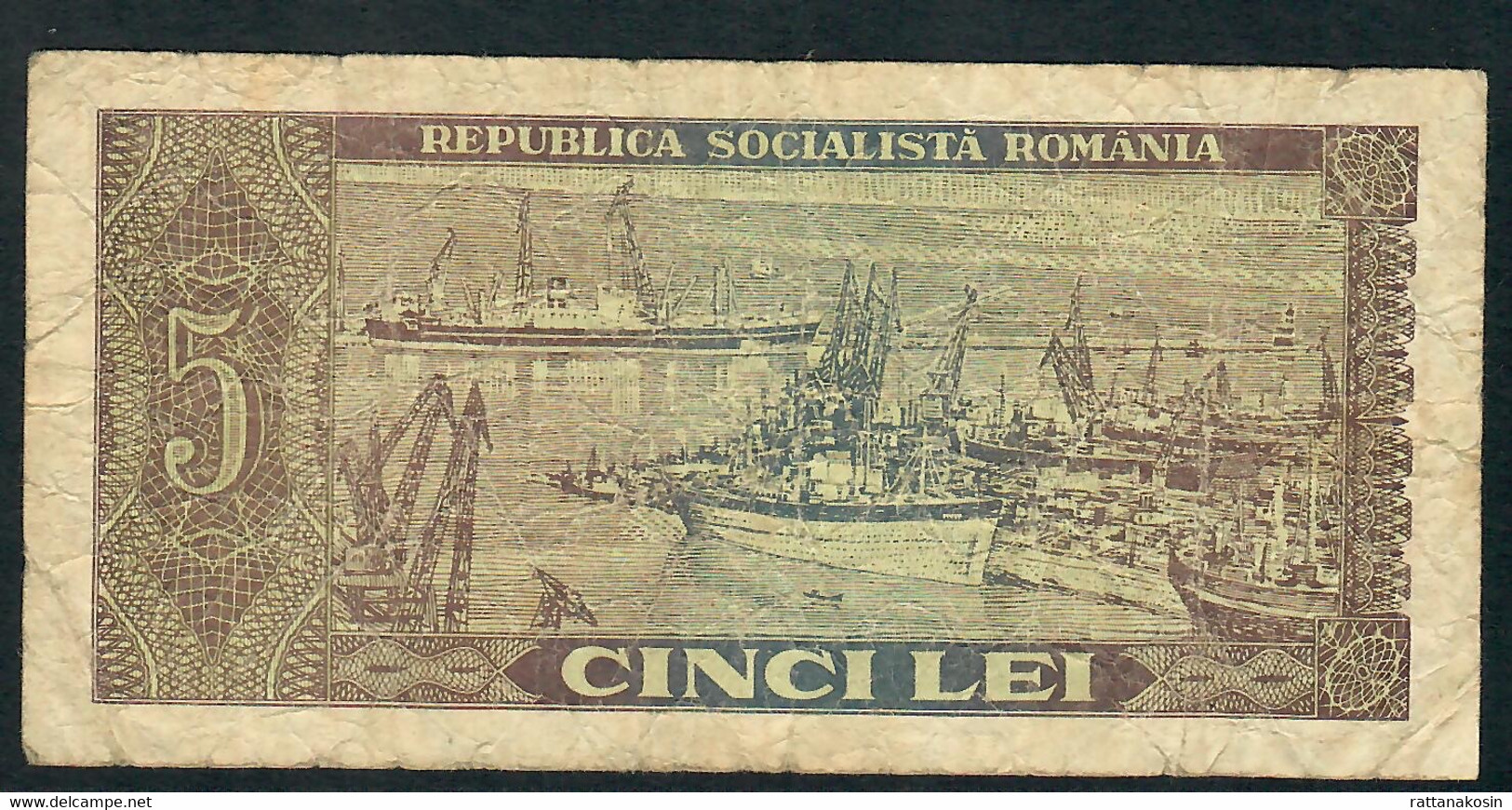 ROMANIA P93 5 LEI 1966  #F.0183   FINE - Roumanie