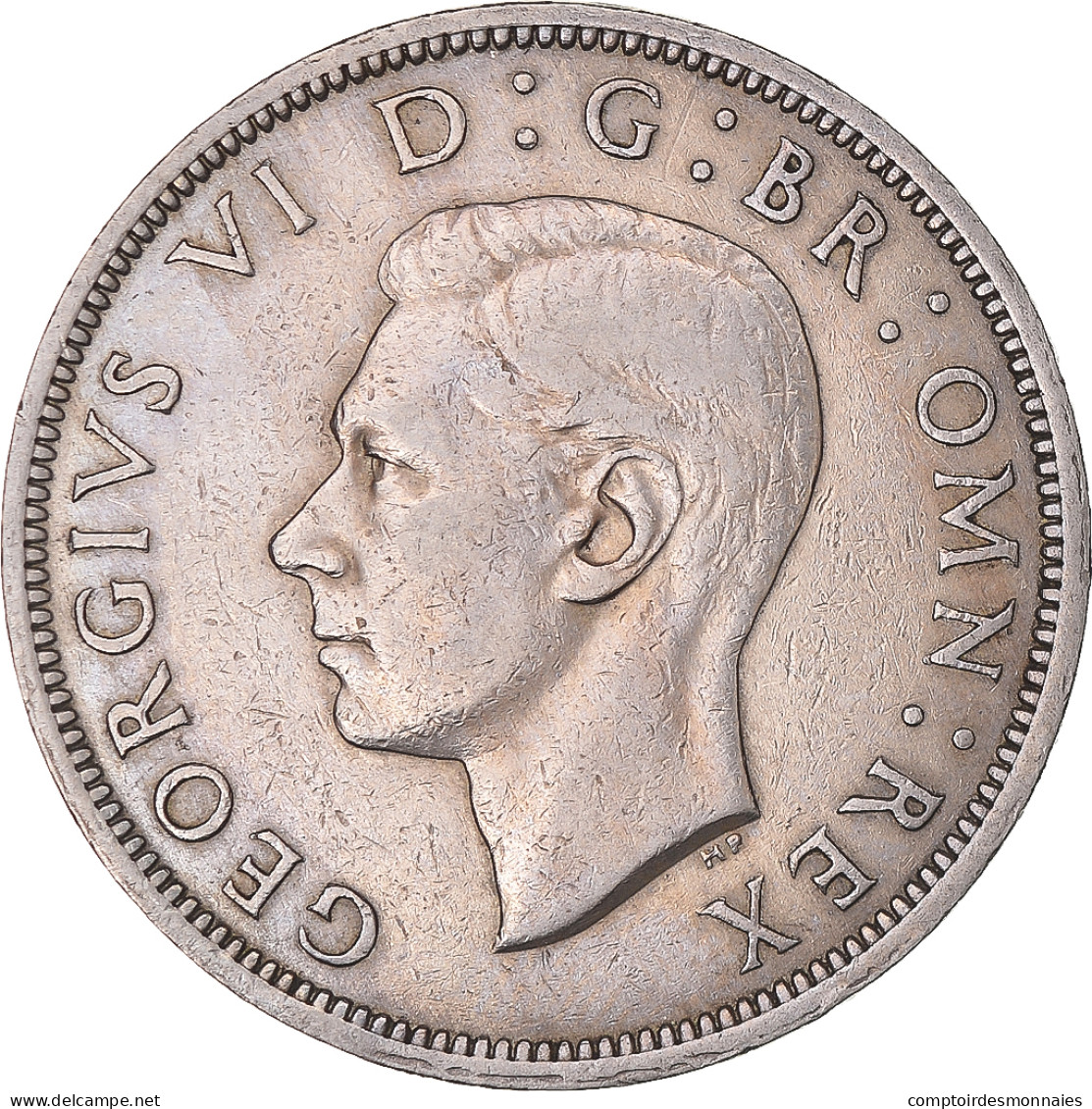 Monnaie, Grande-Bretagne, George VI, 1/2 Crown, 1948, TTB, Cupro-nickel, KM:866 - L. 1 Crown