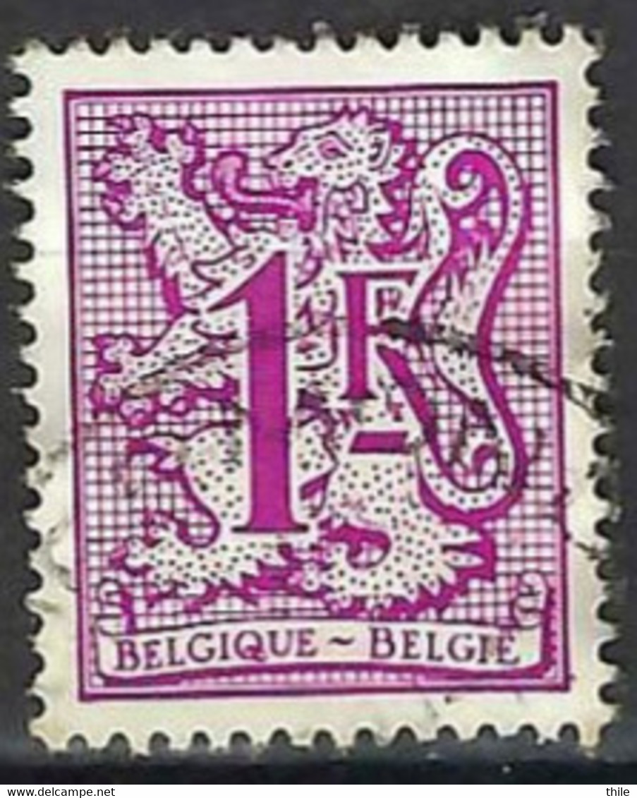 COB 1850 (o) - 1977-1985 Zahl Auf Löwe (Chiffre Sur Lion)